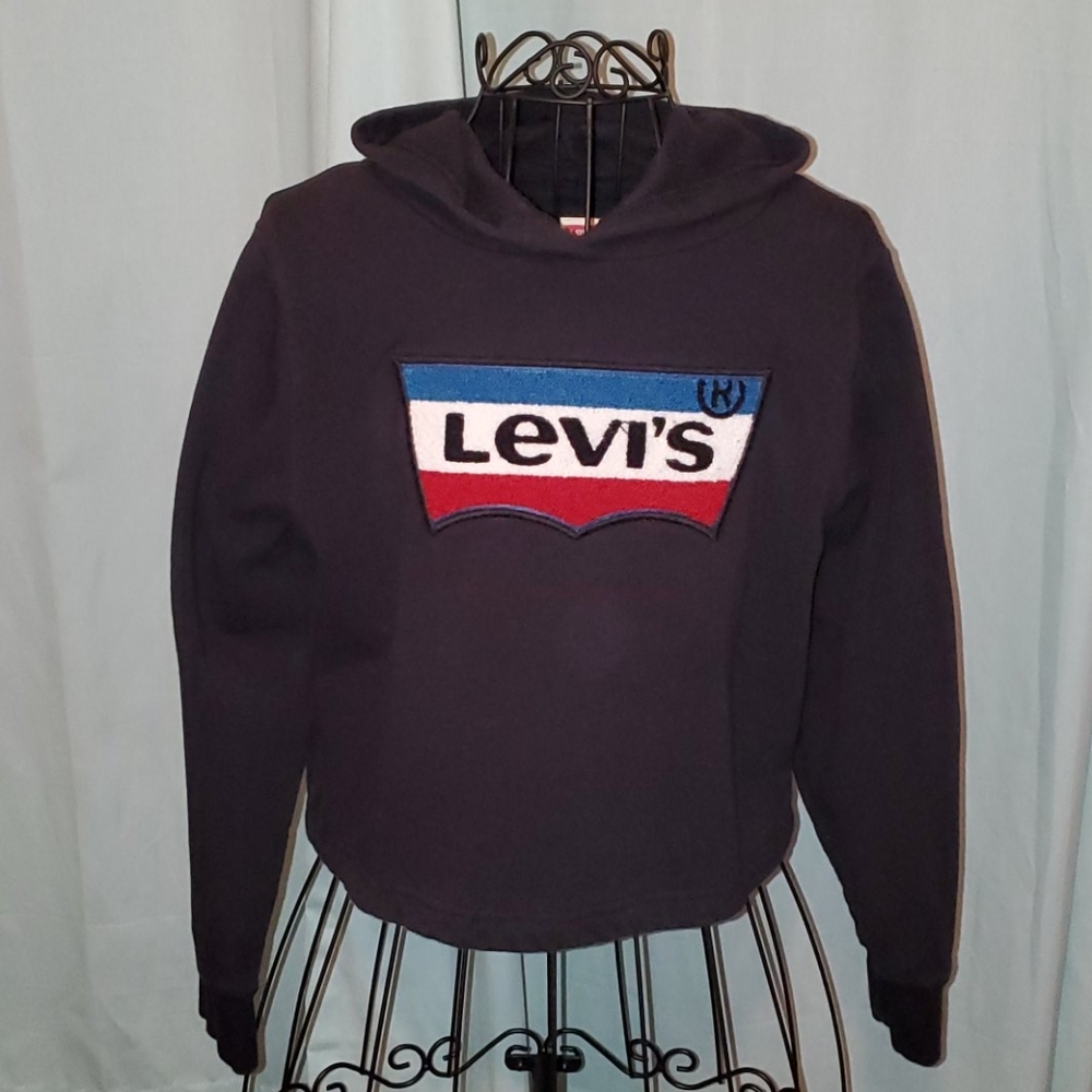 Girls Large Levi's Cropped Hoodie